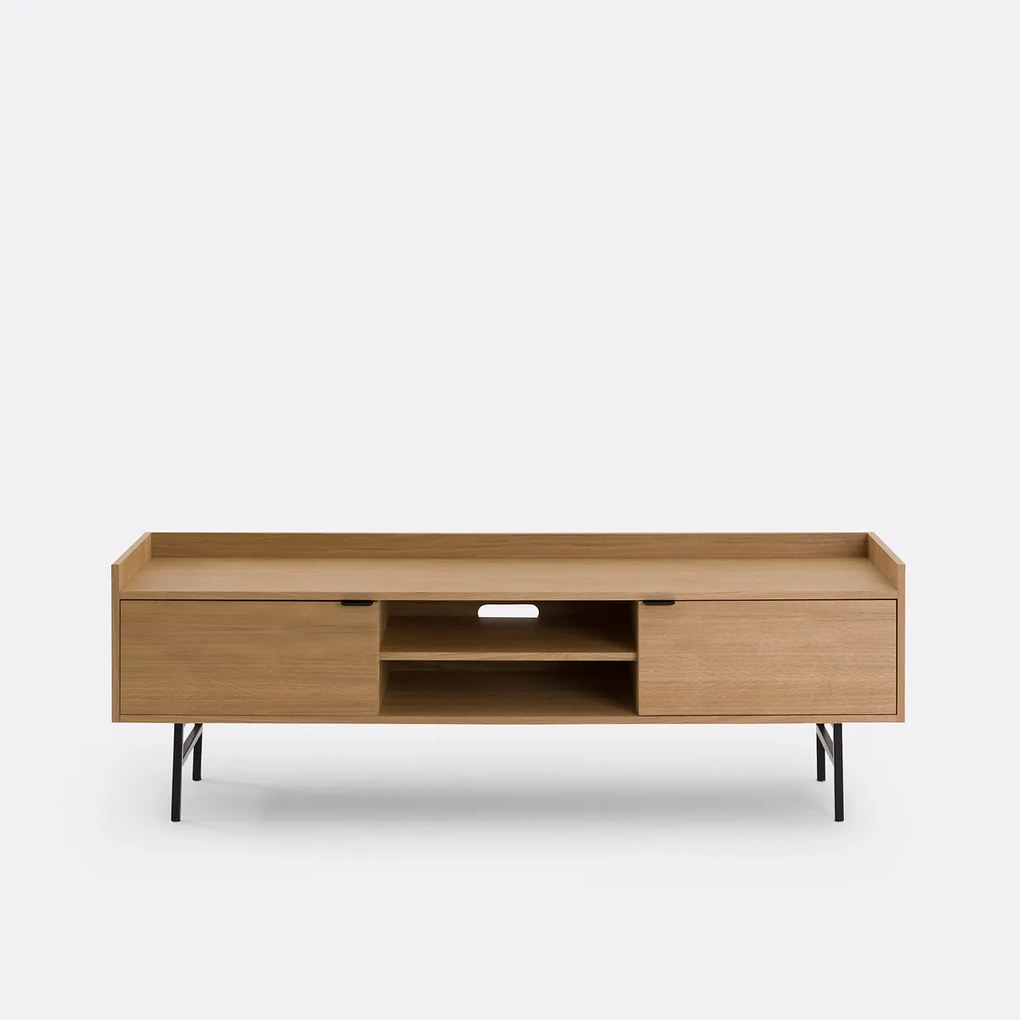 Lange tv-/hifi-kast met eikenfineer L175 cm, Volga