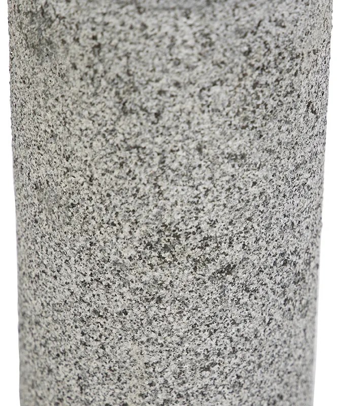 Buitenlamp graniet met grondpin en kabelmof 40cm IP55 - Happy