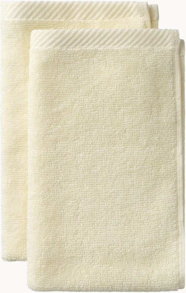 Katoenen badstof gastendoekjes Saga, 2-delig