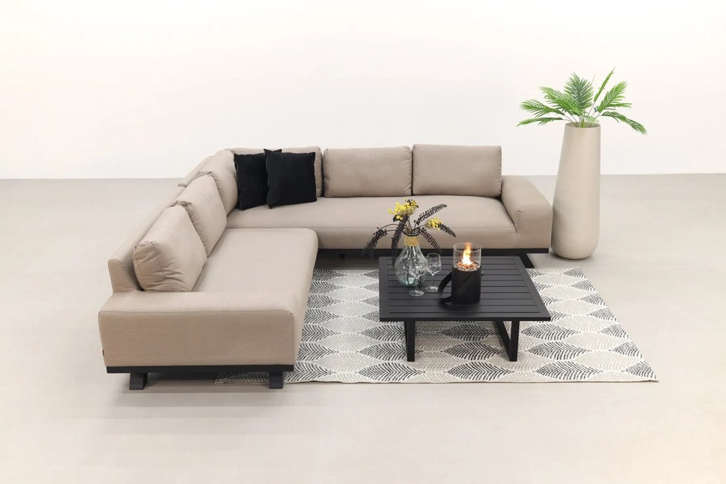 Barcelona/Cuba Sunbrella loungeset - Taupe - 3-delig