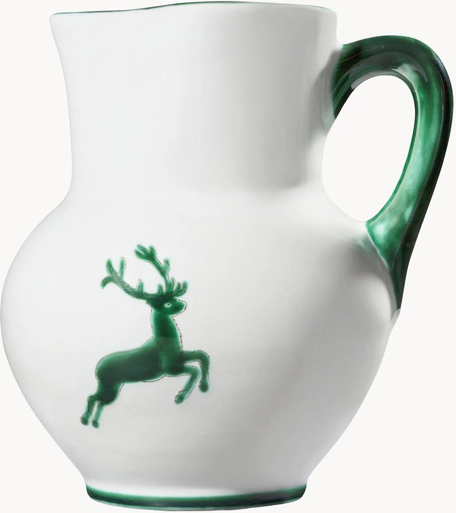Handgemaakte karaf Grüner Hirsch, 1 L