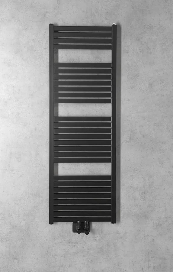 Sapho Tondi radiator zwart mat 45x133cm 561W