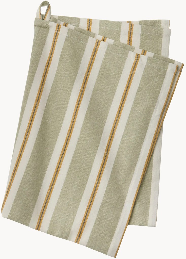 Handgemaakt theedoek Palermo met strepen
