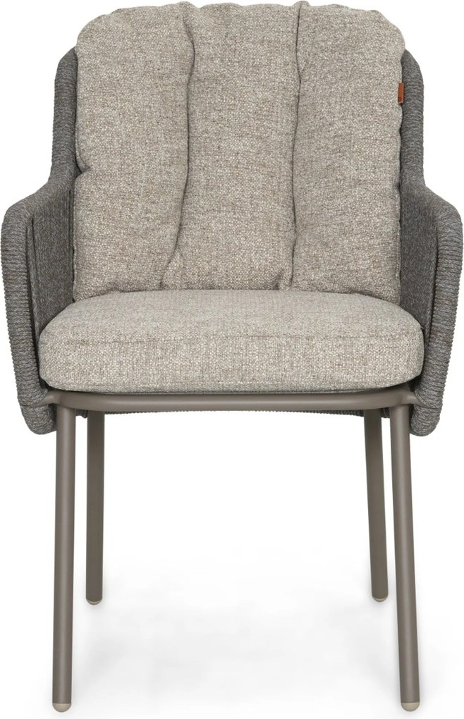 Tuinset 6 personen 240 cm Rope Taupe Santika Furniture Santika