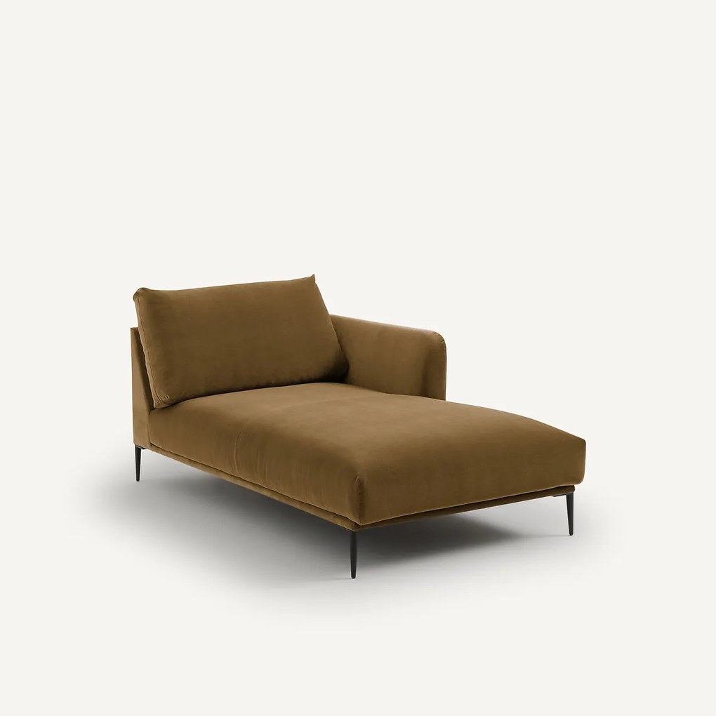 Longchair fluweel, Oscar design E. Gallina