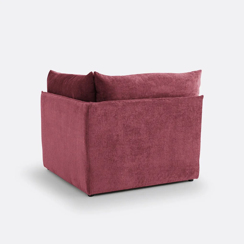 Modulaire bank in getextureerd fluweel, Malo