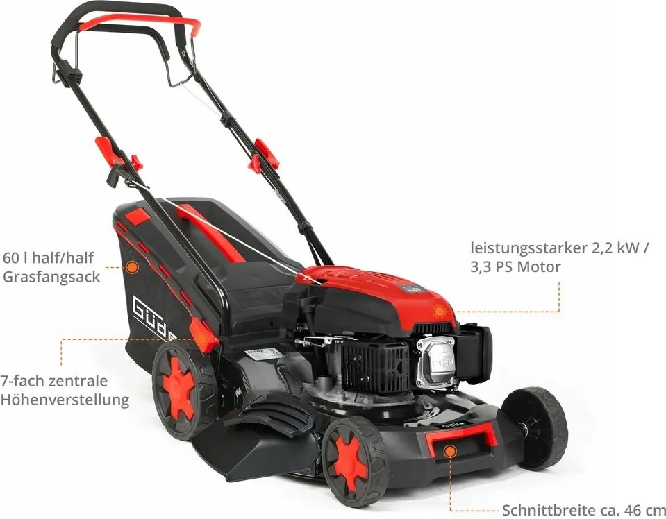 Güde Benzine Grasmaaier 464.3 R Big Wheeler