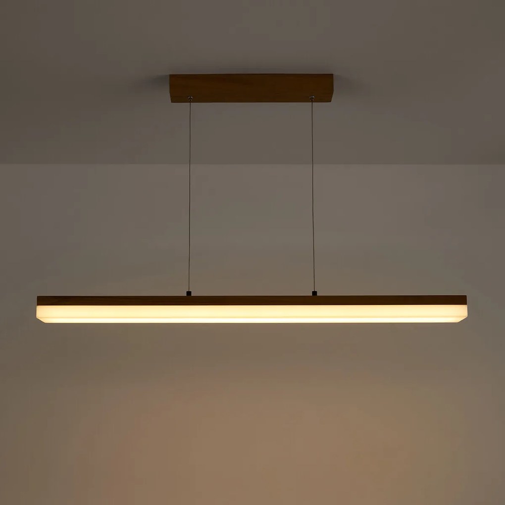 LED-hanglamp in eik en acryl, Segundo