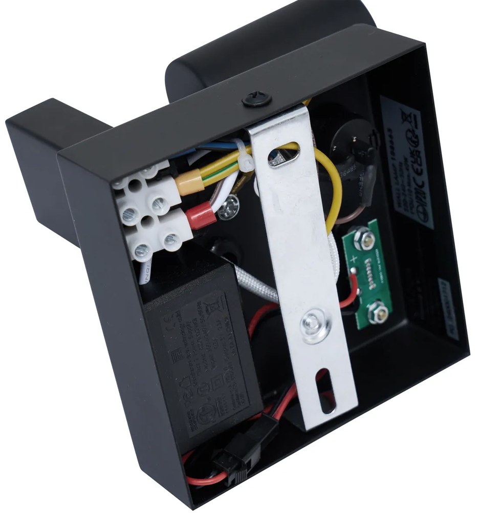 Moderne wandlamp zwart met USB-C kantelbaar - Rex