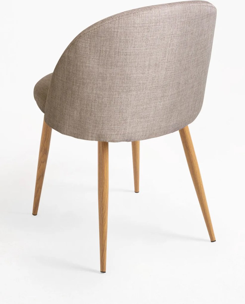 Set 4 Vint Stoffen Stoelen