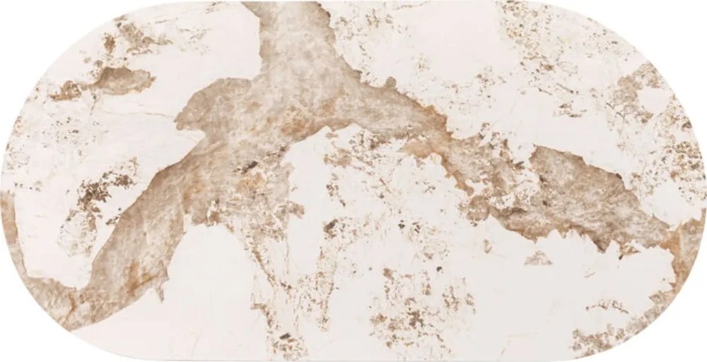Kare Design Ruben Marmere Ovale Eettafel 200 - 200 X 100cm.