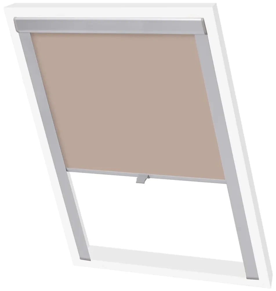 vidaXL Rolgordijn verduisterend beige M04/304