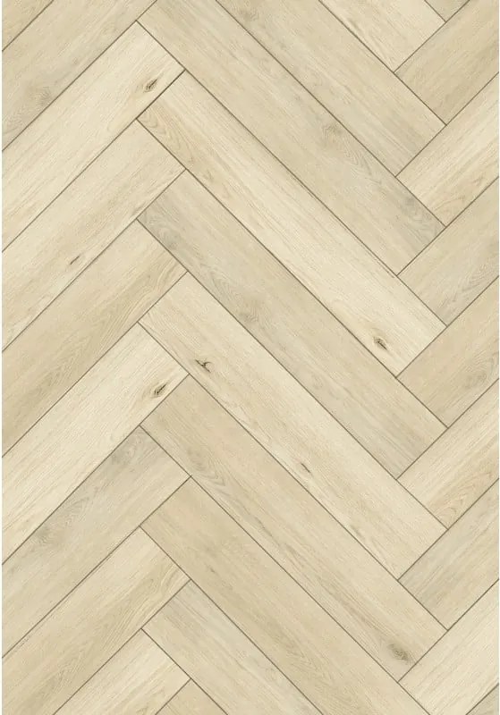 Mexen Calera vinyl panelen visgraat 635 x 127 mm SPC 6,5 mm, IXPE onderlaag 1,5 mm, 4 V-groef, Eik - F1168-0635-127-505-4V1-01