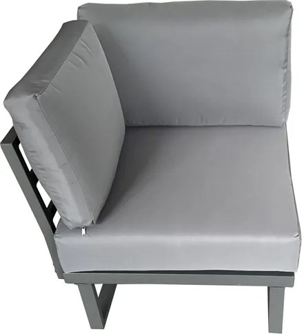 Moderne Lima Corner tuinhoek voor 6 personen Garden Point antraciet