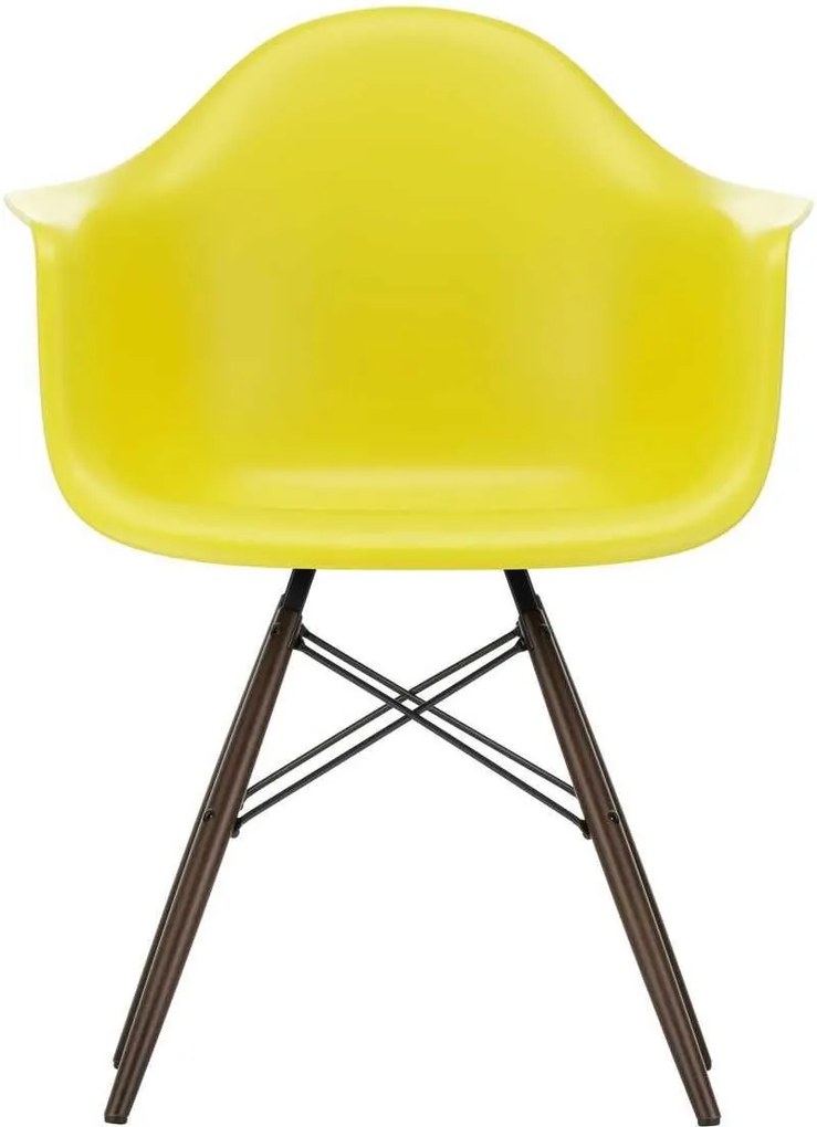 Vitra Eames DAW stoel met donker esdoorn onderstel Sunlight