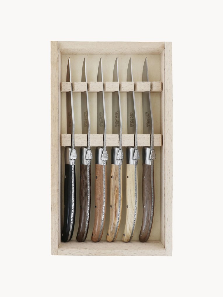 Gesatineerde handgemaakte messen Essentiel, 6 stuks