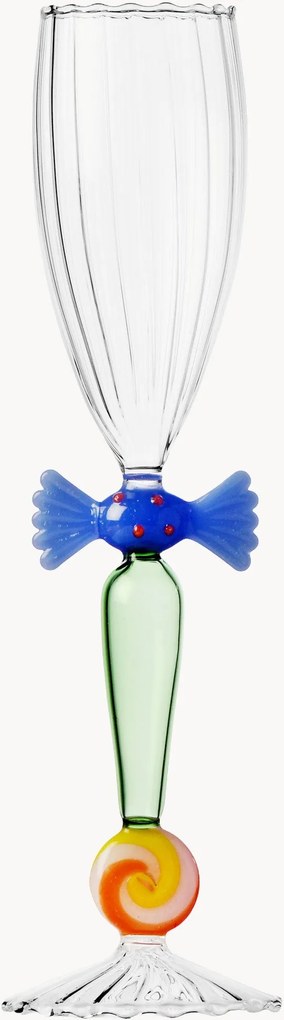 Handgemaakte champagneglas Sweet and Candy van borosilicaatglas
