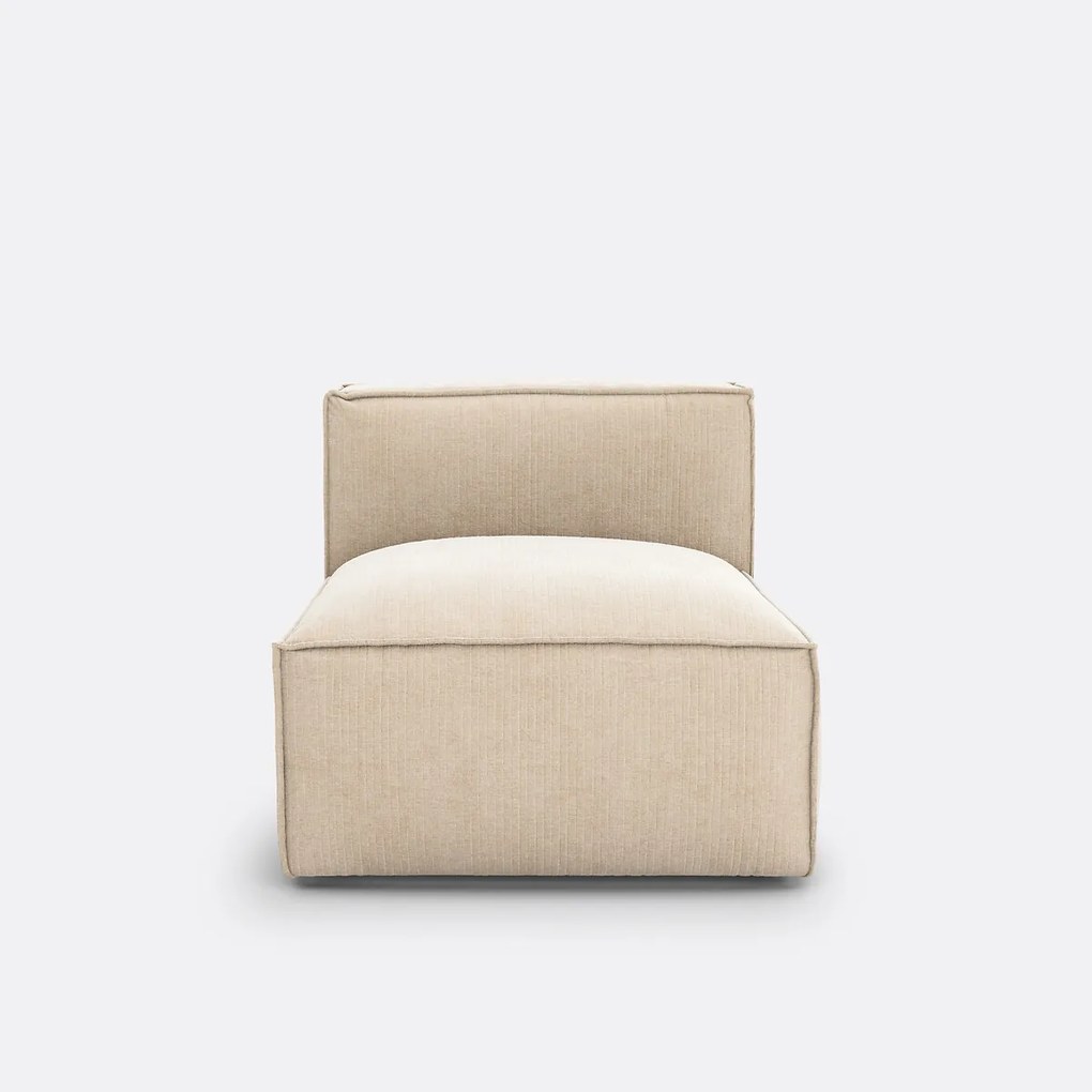 Modulaire fauteuil in vintage ribfluweel, Seven