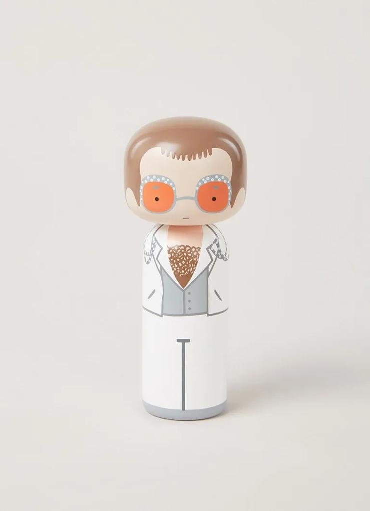 Lucie Kaas Elton John Kokeshi Doll 14,5 cm