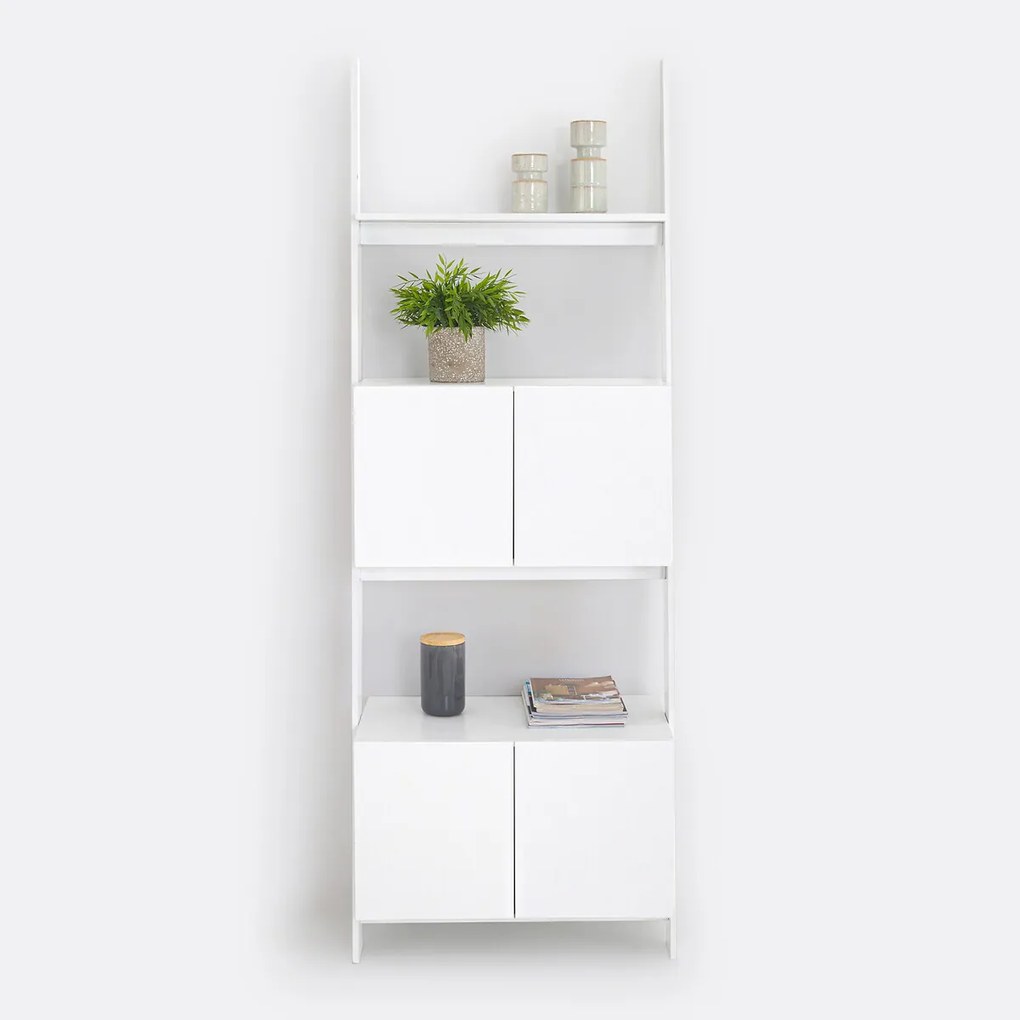Wandrek in ladderstijl, 4 deuren, Domeno