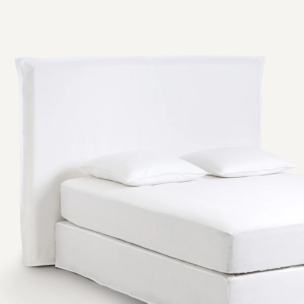 Hoes in gewassen linnen voor hoofdbord H135 cm, Sandor