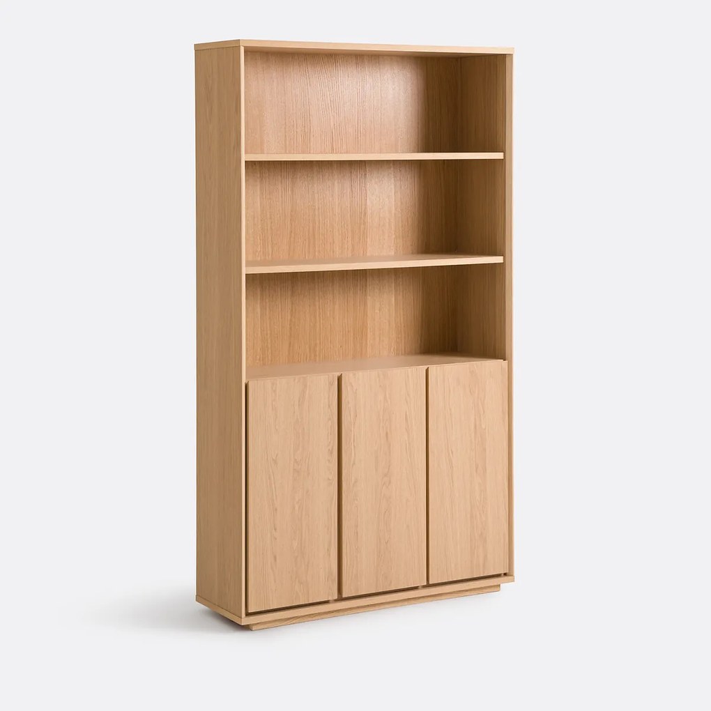 Boekenkast met 3 nissen en 3 deuren, Norrem