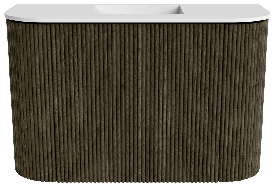 Mondiaz Joya 65cm toiletmeubel ronding links/rechts shadow met wastafel faye midden zonder kraangat talc