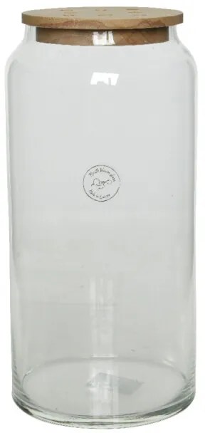 Vase glass dia14-H30cm clear
