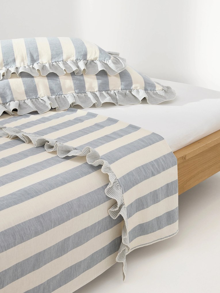 Laken met ruches Posie van linnen-katoen