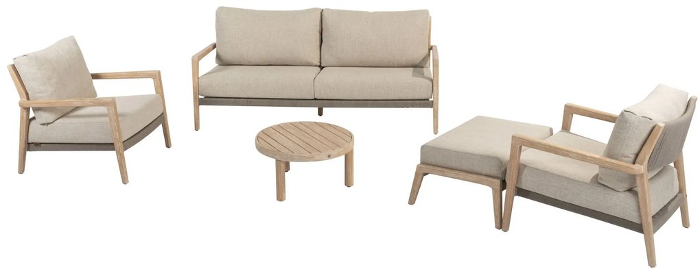 4 Seasons Outdoor Julia loungeset met Sem tafel SALE Loungeset   beige weerbestendig