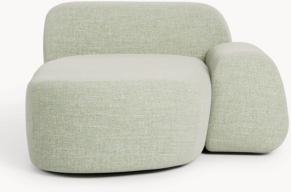 Bouclé hoekmodule Wolke
