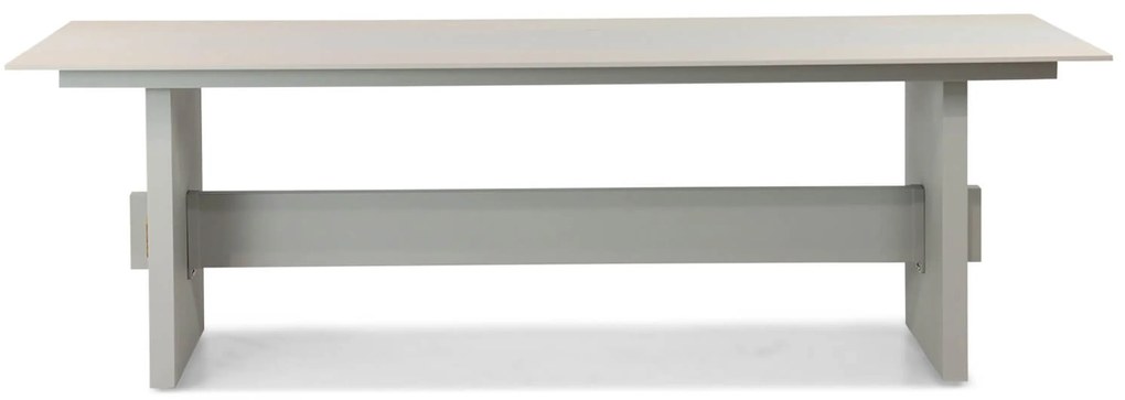 Dining Tuintafel rechthoekig 240 x 107 cm Aluminium Taupe Casbranka