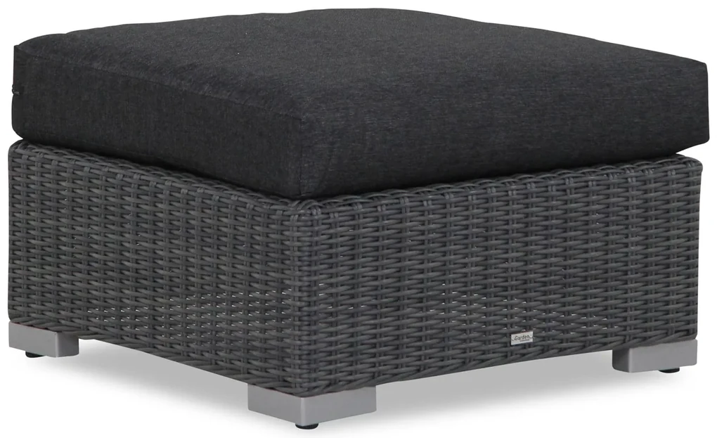 Chaise Loungeset Wicker Zwart 3 personen Garden Collections Toronto