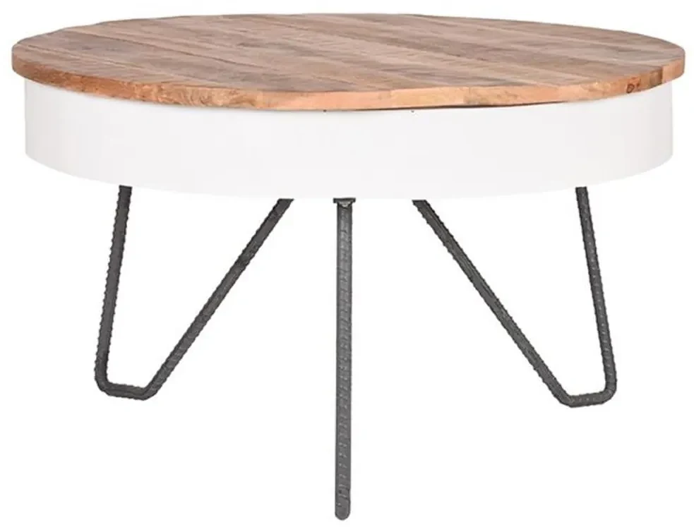 LABEL51 Salontafel Saria 80x49 cm wit