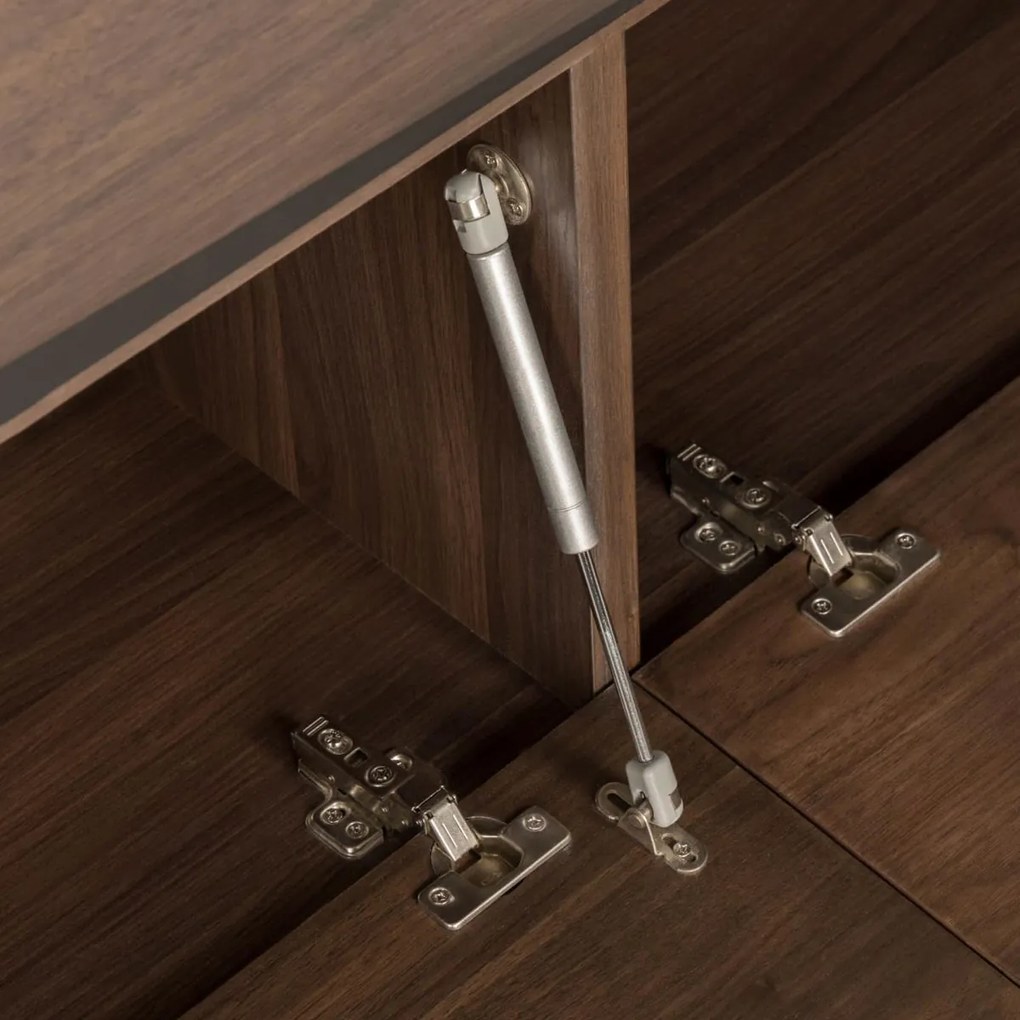 Kave Home Cutt Walnoot Dressoir Modern Design - 180x40x73cm.