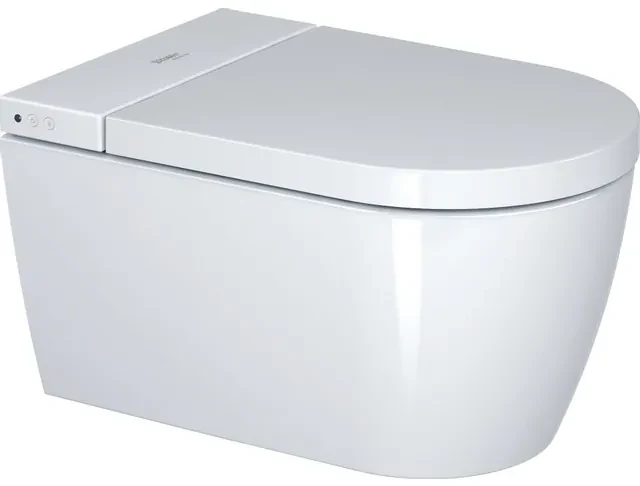 Duravit SensoWash Starck F Lite douchewc - 37.8x57.5cm - spoelrandloos - met closetzitting - glans wit 650001012004310