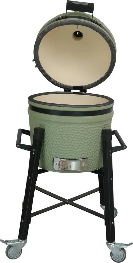Patton Premium Kamado 15 inch met onderstel - olijf