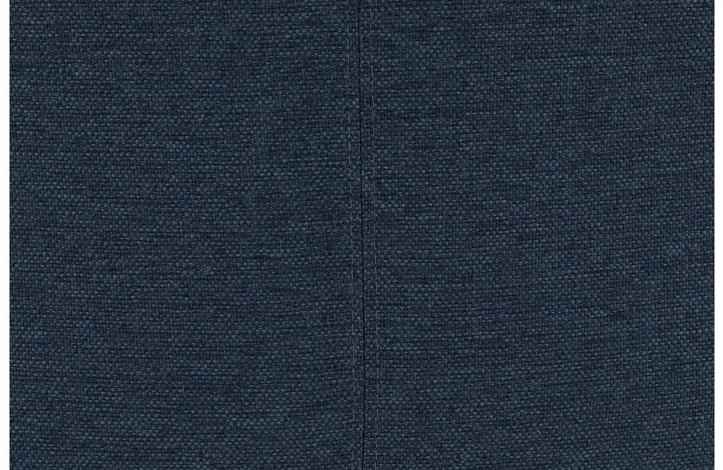 Goossens Eetkamerstoel Funk Zwarte Poten blauw stof met armleuning en Zwart skater wiel met zwarte kapmet wielen, modern design