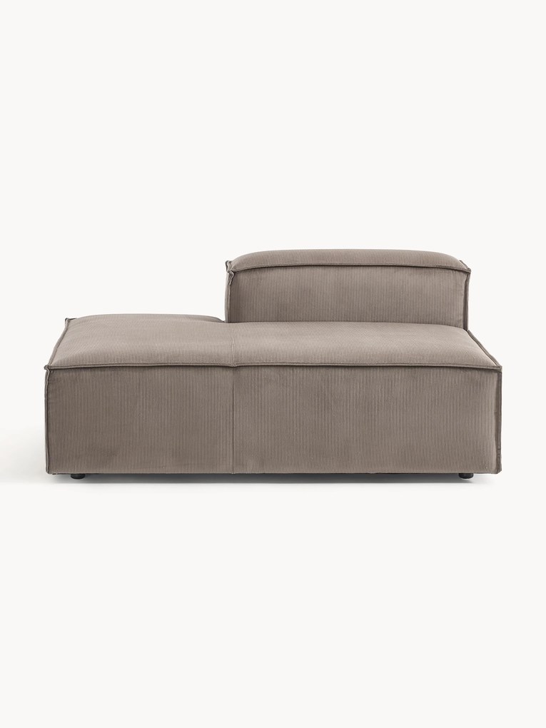 Corduroy chaise longue module Lennon