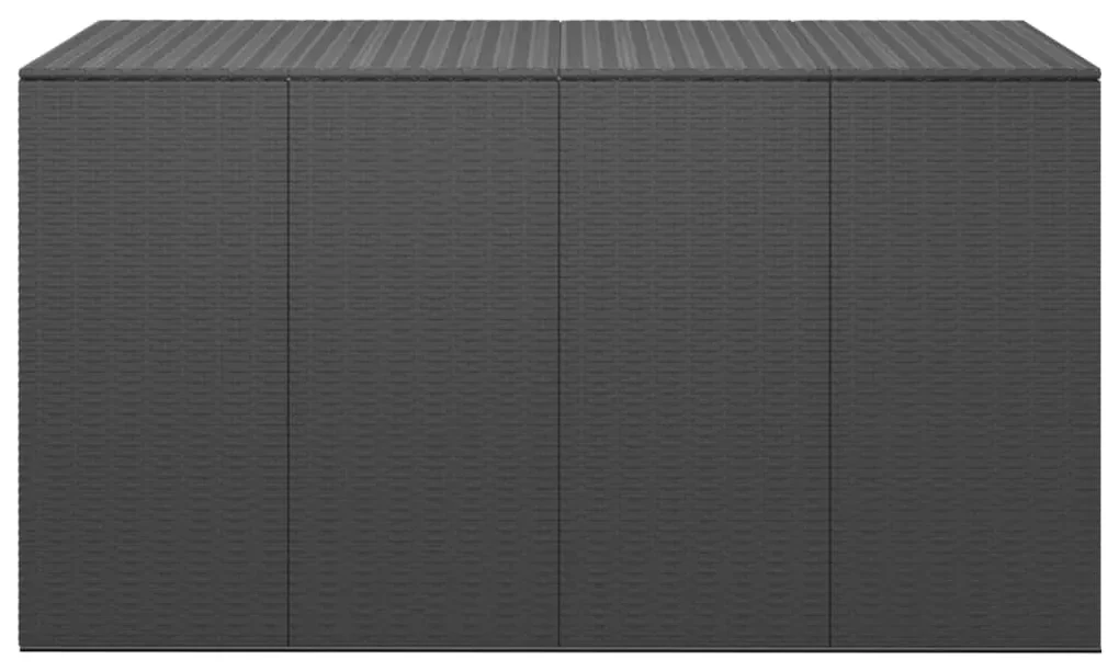 vidaXL Tuinbox 194x100x103 cm polyetheen rattan zwart