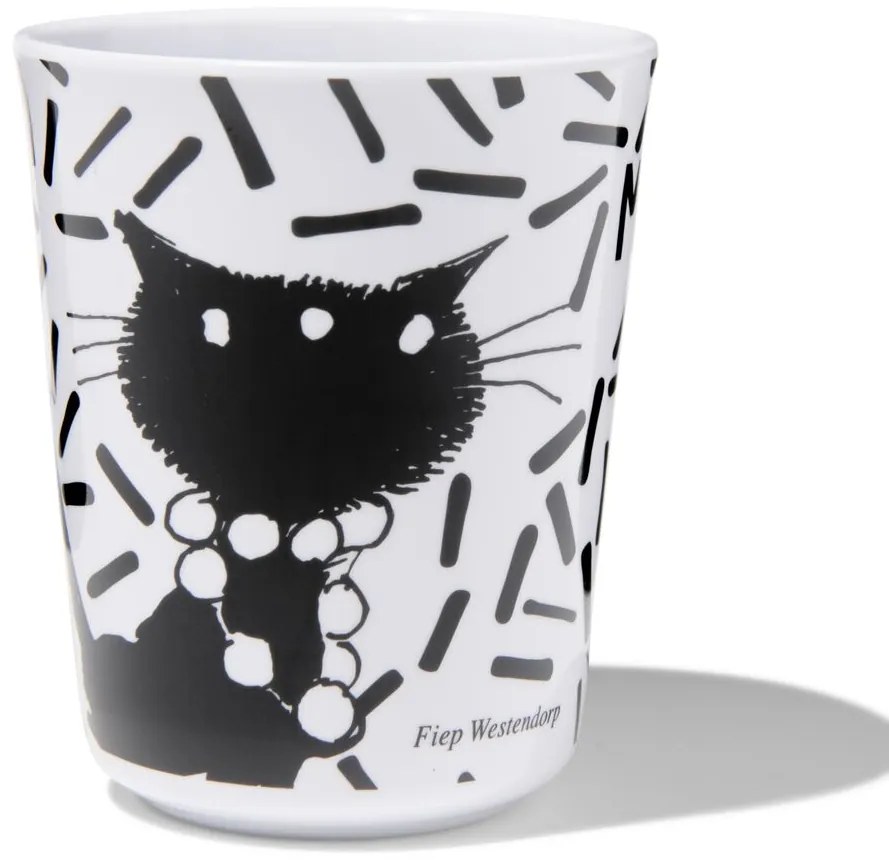 HEMA Mokje Siepie - 8 Cm - Melamine - Jip & Janneke (zwart/wit)