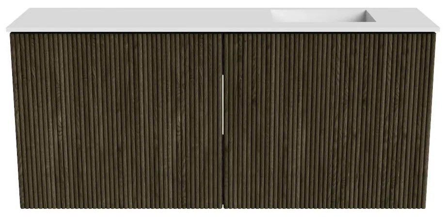 Mondiaz Joya 90cm toiletmeubel shadow met wastafel faye rechts zonder kraangat talc