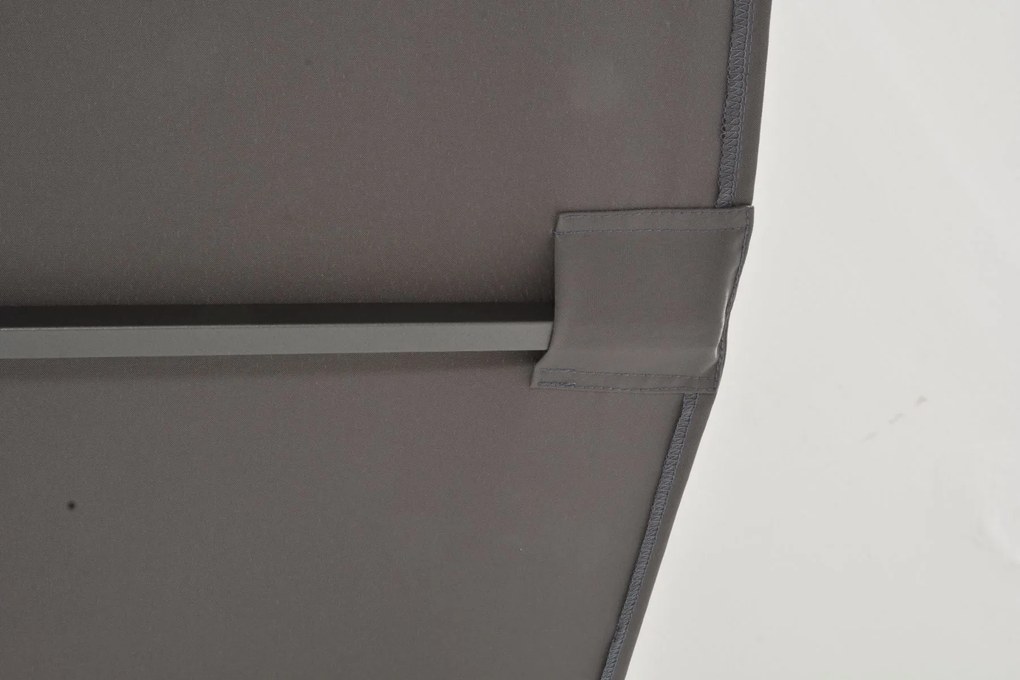 4 Seasons Outdoor Siesta PREMIUM 300 x 300 cm parasol charcoal, antraciet frame Parasol antraciet weerbestendig