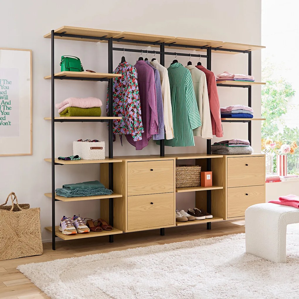 Kleedmodule met 4 legplanken, Talist
