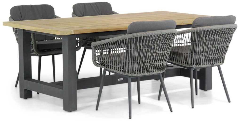 Tuinset 4 personen 200 cm Rope Grijs Lifestyle Garden Furniture Western/San