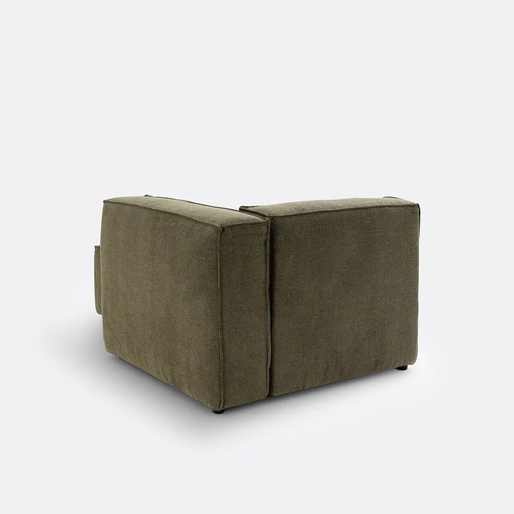 Element voor modulaire bank, in structuurstof, Seven