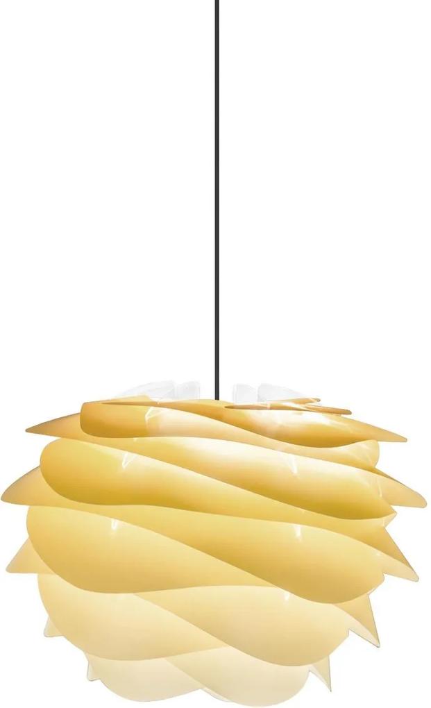 UMAGE Carmina Sahara Geel - Mini Ø 32 cm - Hanglamp - Koordset zwart - Lampenkap - Kunststof - Lamp - Koord - Scandinavisch design