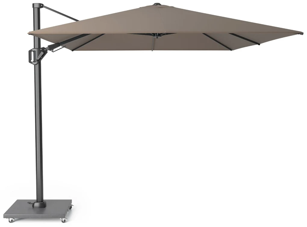 Platinum Challenger zweefparasol 3.5x2.6m T2 premium  (excl. voet) havana