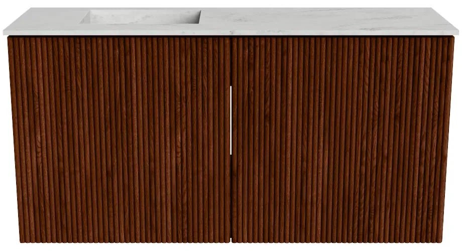 Mondiaz Joya DLux 80cm toiletmeubel ruby met wastafel faye links zonder kraangat opalo