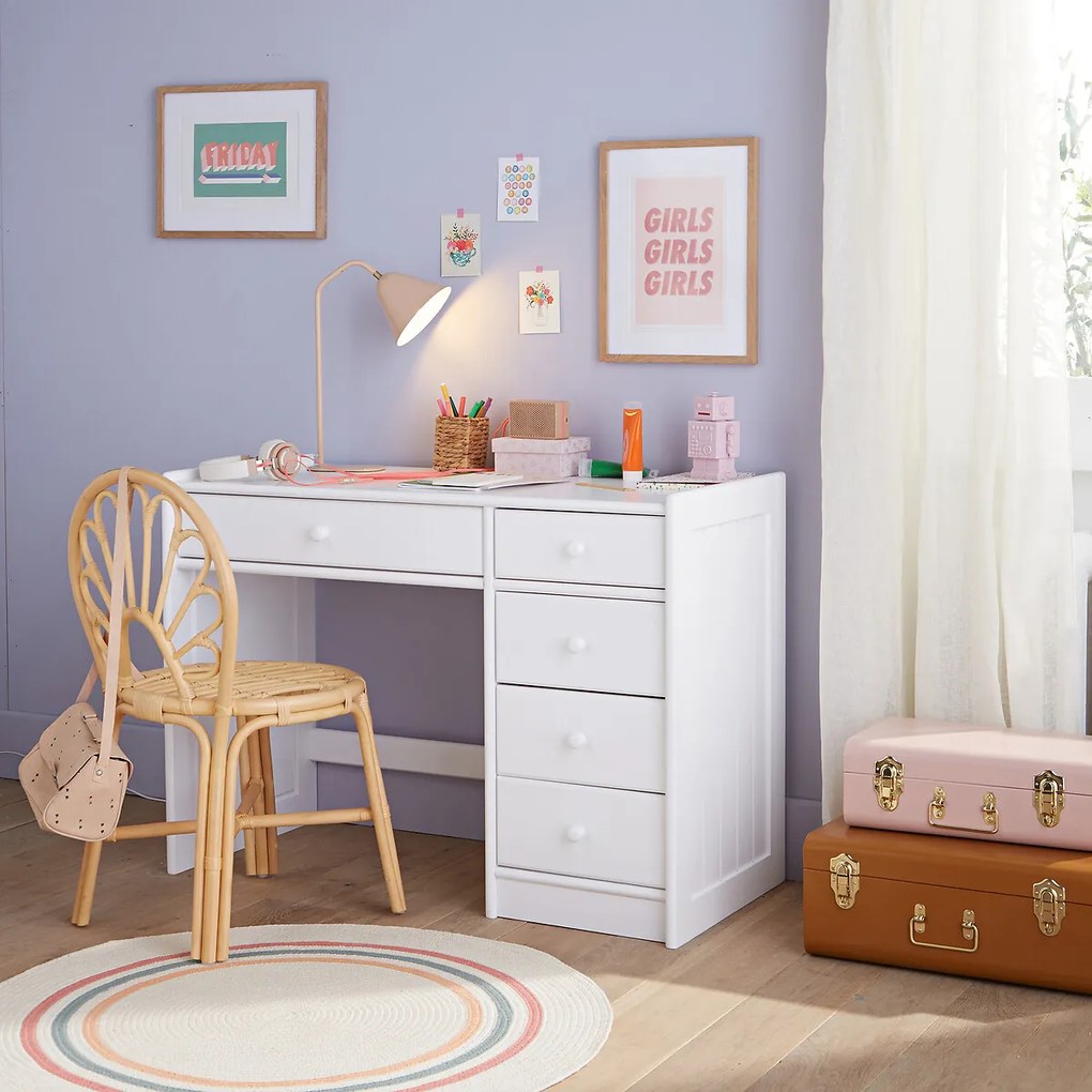 Bureau in massief grenenhout en MDF, GABY